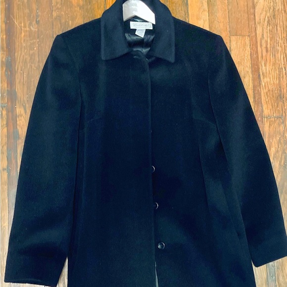 Classic Brooks Brothers women’s black wool coat - Picture 2 of 6
